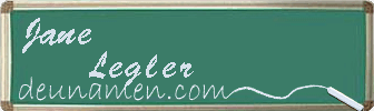 Jane Legler Visitenkarte